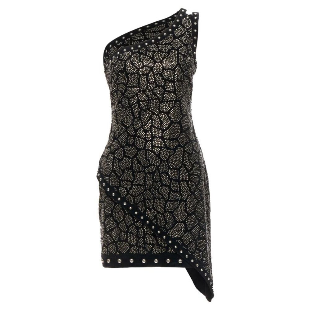 Balmain 2017 Velvet Embellished Dress
